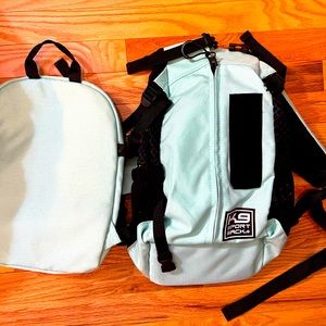 EUC K-9 Sport Sack Plus 2, Small, Mint Dog Pet Carrier Backpack